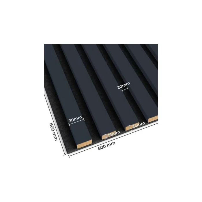 3d acoustic panel anthracite 1