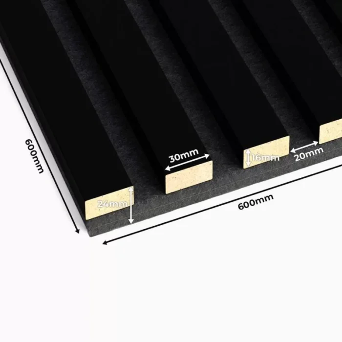 3d acoustic panel black matte 1 800x800 1