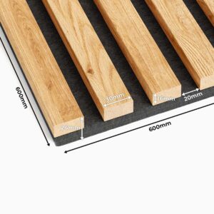 3d acoustic panel natural oak 1