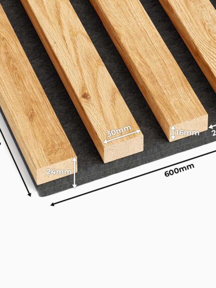 3d acoustic panel natural oak 1