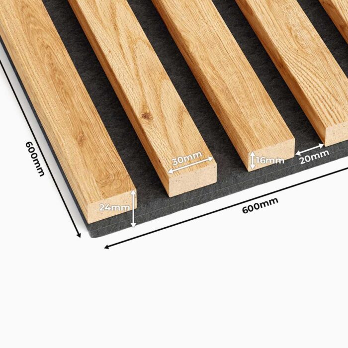 3d acoustic panel natural oak 1