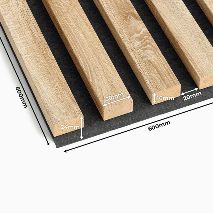 3d acoustic panel sonoma oak 1