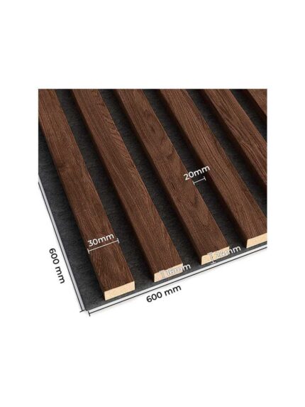 3d acoustic panel walnut 1