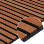 veneered 3d panel 60x60 mahogany 1