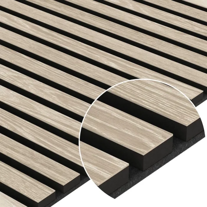 veneered acoustic panel bleached oak 1