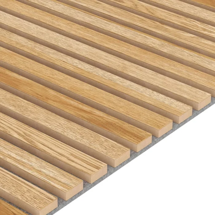 veneered acoustic panel oak gray felt 3