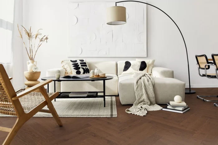 Swing Hazel Oak Rustic Light Living Room