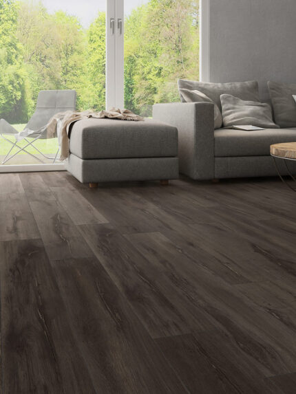 rustic matt laquered black oak laminat parke 28372